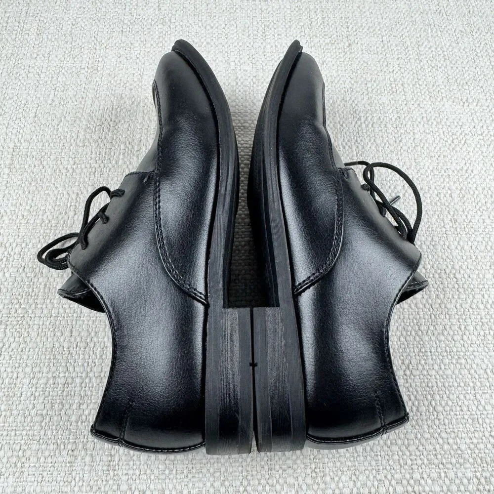 Sonoma Alexander Dress Shoes Boys Size 1 Black Lace Up Formal Oxford Comfort